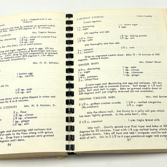 Vintage 70s Cookbook Wilbur Creston Lincoln Washington Family Favorite Recipes - Picture 6 of 6